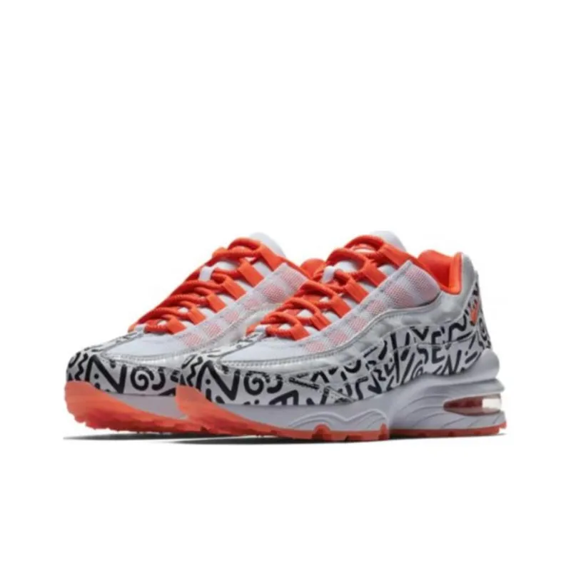 Nike Air Max 95 White Black Crimson GS-2