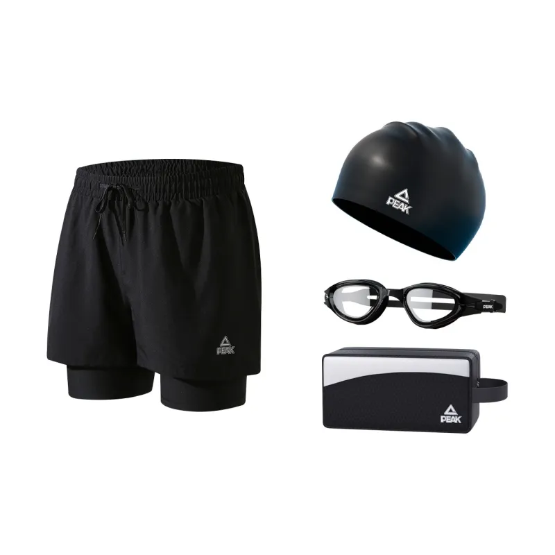 PEAK Swimming Sets Polyester Pool Men's Black-2
