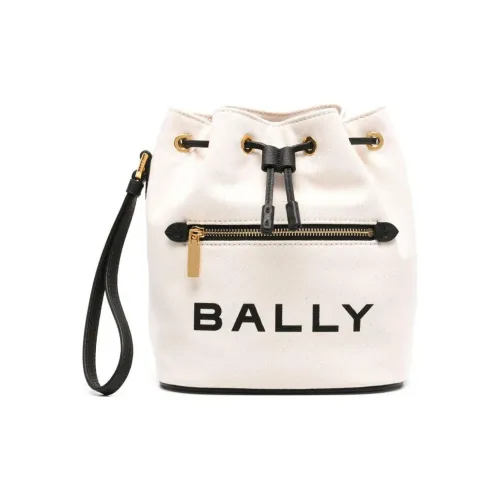 BALLY Bar Canvas Bucket Bag