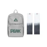 Silver Backpack+Gray White Cooling Arm Sleeves