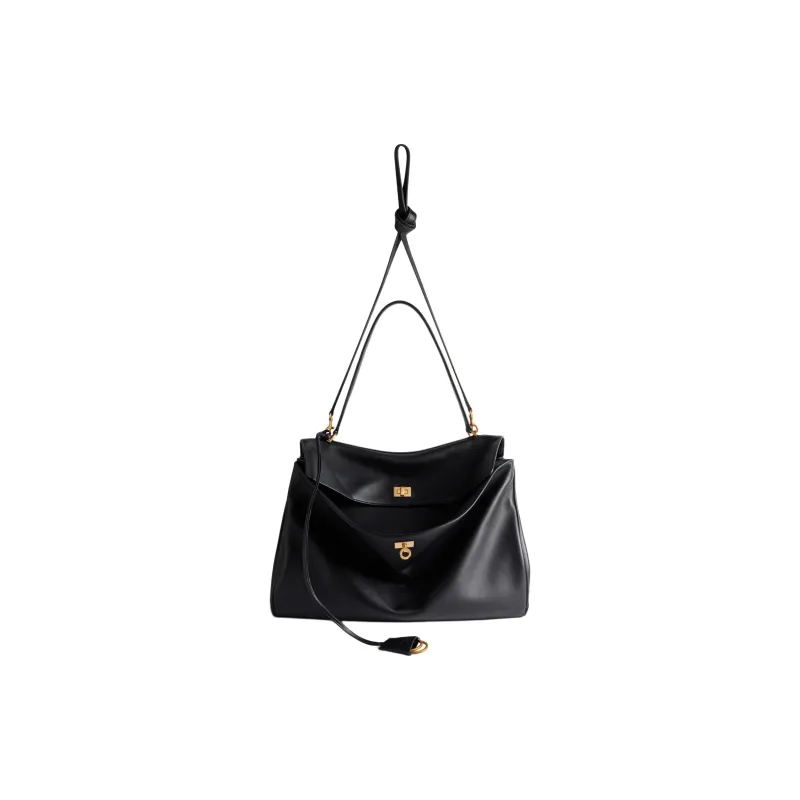 Balenciaga Rodeo Large Handbag Black-4
