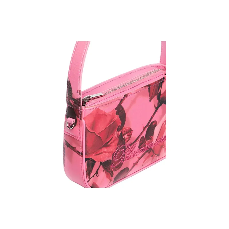 Blumarine Nappa Leather One Shoulder Handbags Mini Women's Pink-3