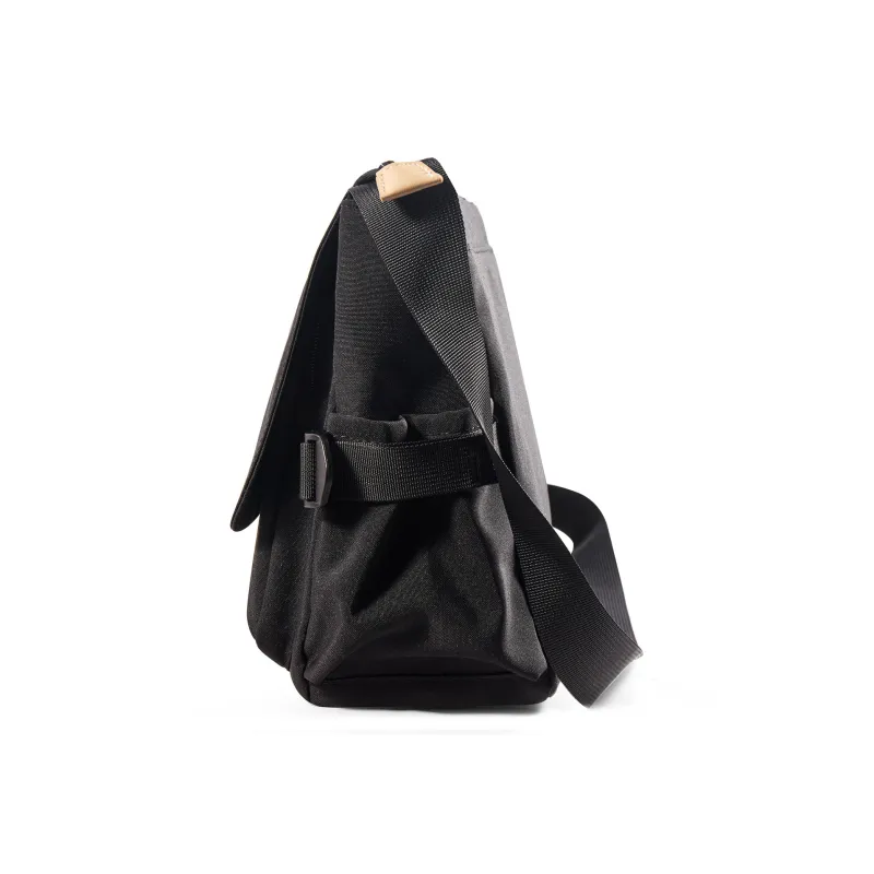 LANDCASE Fabric Crossbody Bag Shoulder Bag Messenger Bag Commute Bag Regular Unisex Black-2