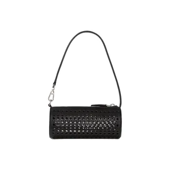 Alaia Calfskin Handbag, Shoulder Bag Mini Women's Black