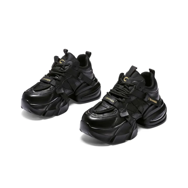 C°BANNER Low Top Chunky Sneakers Women's Black-2