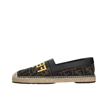 FENDI Men's Casual Shoes Men's Black Gold
