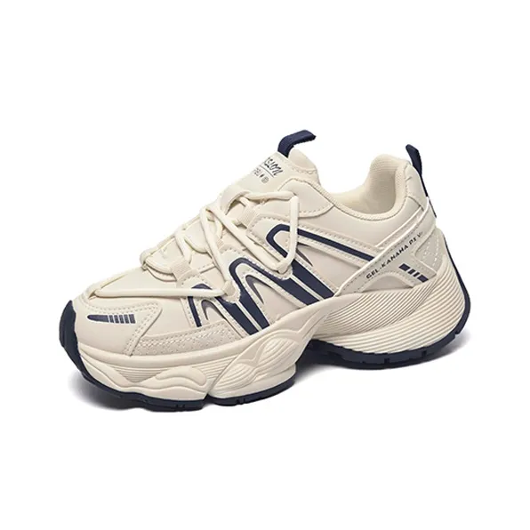 OAOQ Wear-Resistant Low-Top Chunky Sneakers Women's-2
