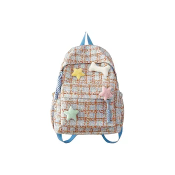 UNITE STAR Woolen Backpack Regular Women's Blue/Pink/Green