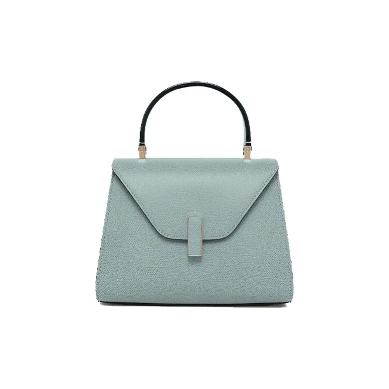 Valextra Iside Millepunte Calfskin Handbag, Shoulder Bag, Crossbody Bag Mini Women's Smolder Blue-0