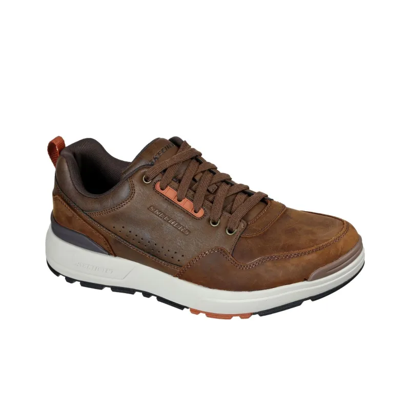 Skechers Relaxed Fit Rozier Mancer Cushioning Wear-Resistant Low-Top Casual Shoes Men's Brown-2