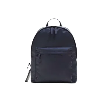 ZARA Polyamide With Polyester Backpack Men's Blue