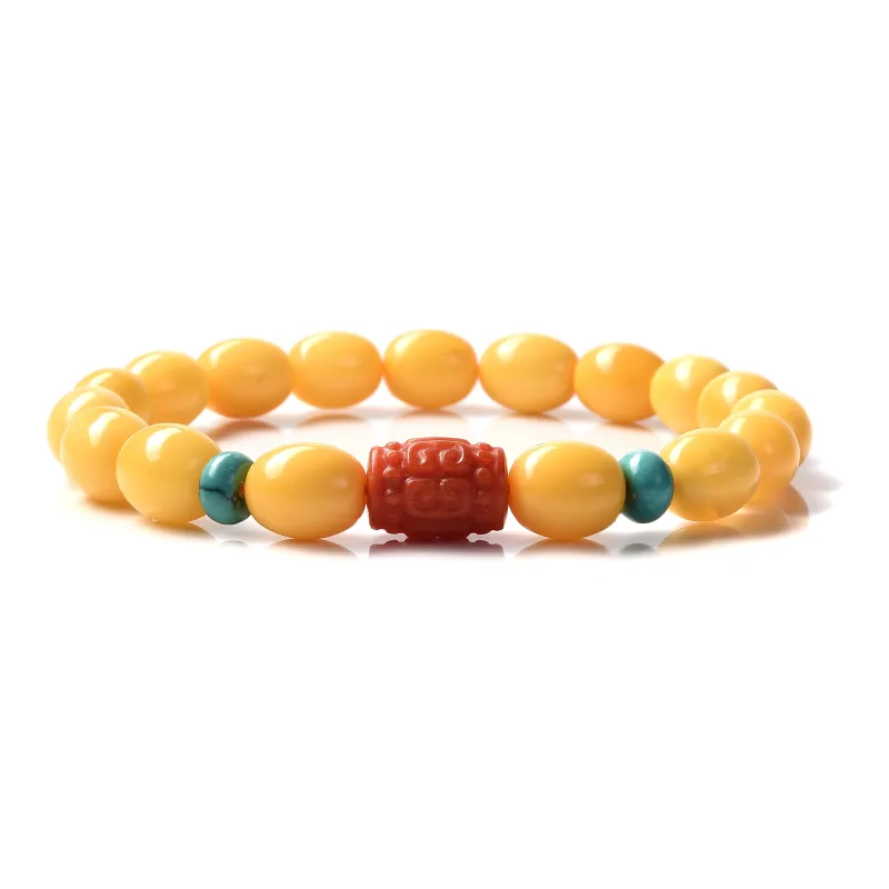 Abby's Wonderland Beeswax Jade Bracelets Unisex-2