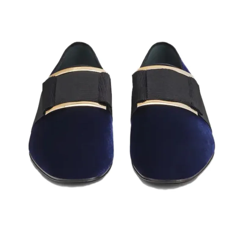 Roger Vivier Tuxedo Casual Shoes Men's Blue-2