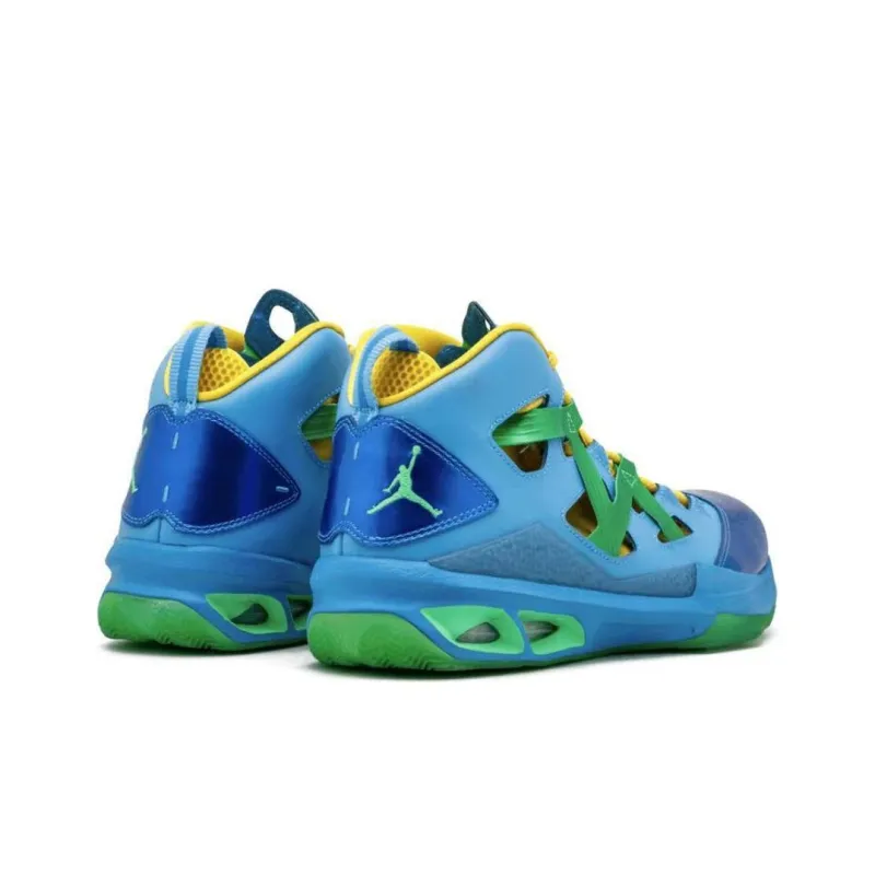 Jordan Melo M9 Durable Breathable High-Top Basketball Shoes Unisex Blue-2