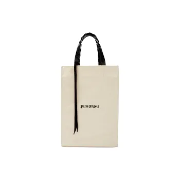 PALM ANGELS Logo Printed Open Top Tote Bag