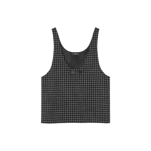 VERSACE Tank Tops Men Black