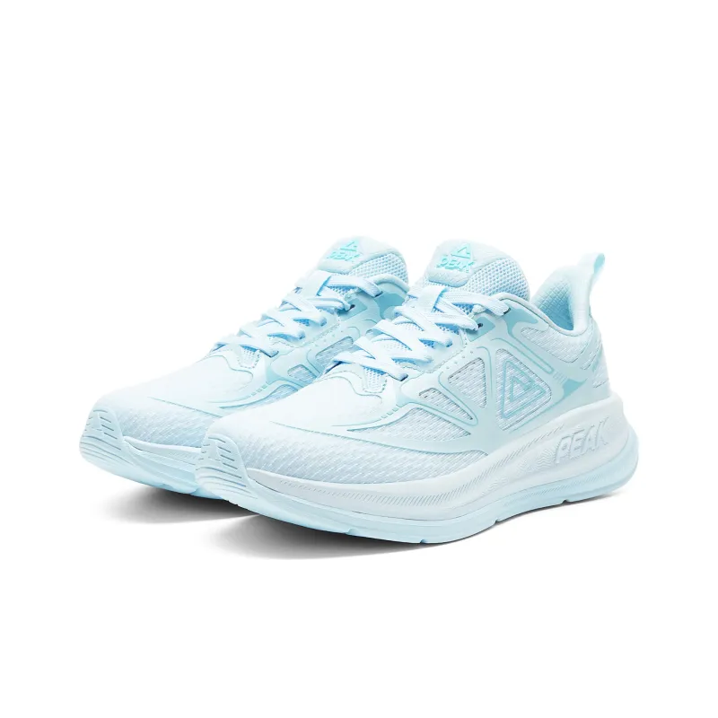 PEAK Cushioning, Breathable, Lightweight, Rebound Low Top Running Shoes Women's Fine Blue-2