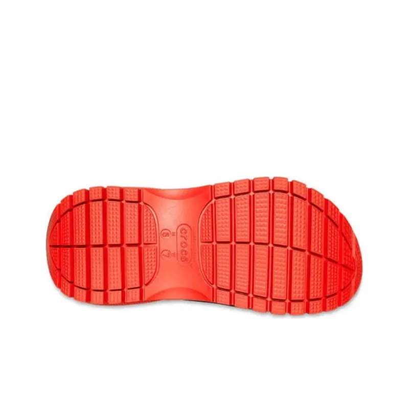 Crocs Mega Crush Clogs Unisex Black Red-6