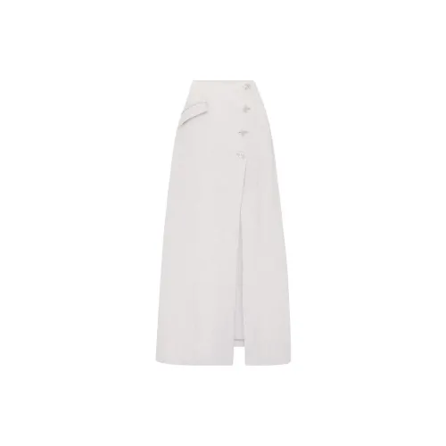 Anna Quan Casual Long Skirts Women's White