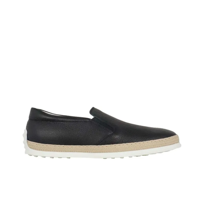 TOD'S Round Toe Slip On Espadrilles-1