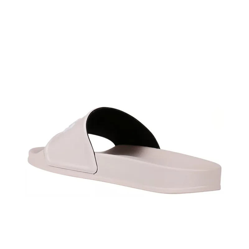 PALM ANGELS Logo Slide Beige White-3