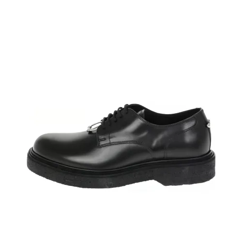 Neil Barrett Ring-hardware Detailing Leather Derby Shoes