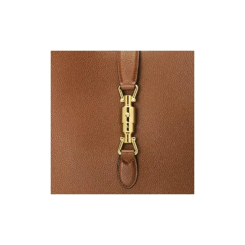 GUCCI Jackie 1961 Leather Crescent Shoulder Bag Shoulder Bag Medium Size Women's Tan-8