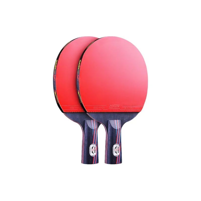 Mei Shi Long Ping Pong Paddles Kids' Ebony Wood Black Red-7