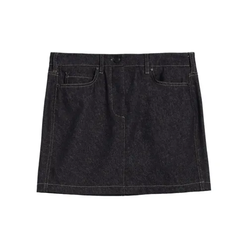 MaxMara Denim Short Skirts Women's Gray