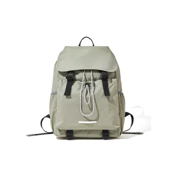 BOSTANTEN Fabric Backpack Regular Unisex Black/Green