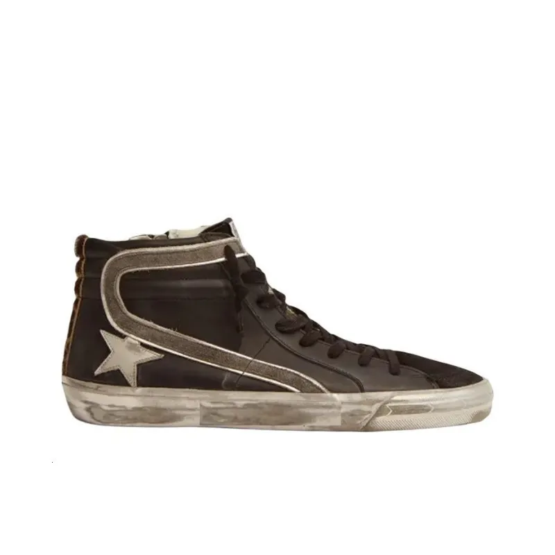 Golden Goose Slide Stylish Skateboarding Shoes Men's Black-1