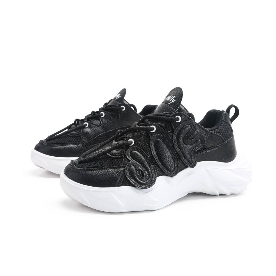 国内で当店のみ FY SPR - Chunky Platform Black Shoes Black Platform Sneakers - Women's Sneakers – CYBER TECHWEAR