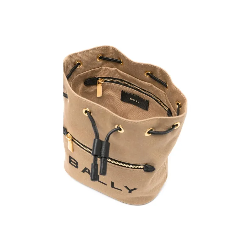 BALLY Bar Canvas Bucket Bag-2