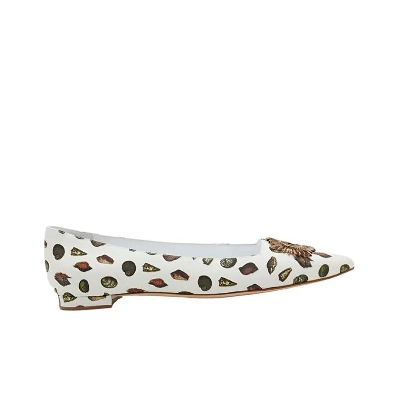 MANOLO BLAHNIK Women's Casual Shoes Low Heel Women's White-2