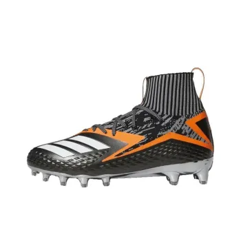 Adidas Freak Ultra FG Rubber Long Studs Cushioning Wear-Resistant Soccer Shoes Men's Black Orange