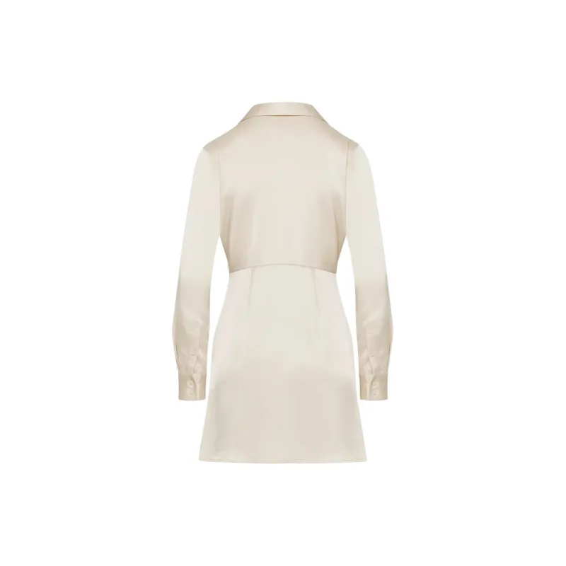ARITZIA Babaton Collaborate Satin Dress Long-Sleeved Dresses Women's-1