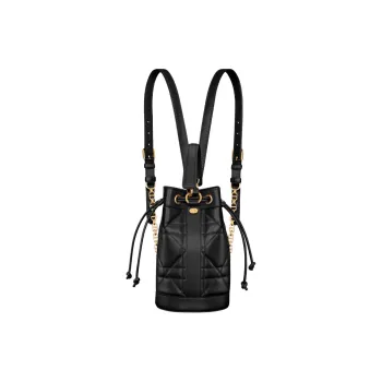 DIOR Cow Leather Backpack Small Size Women's Black