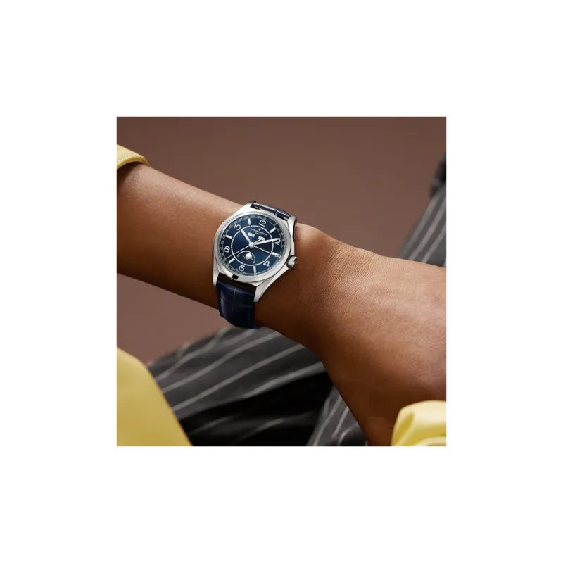 VACHERON CONSTANTIN Wu Lu Zhi Type Collection FIFTYSIX Automatic Mechanical Movement Men's Watches Watch 40mm Blue Dial-1