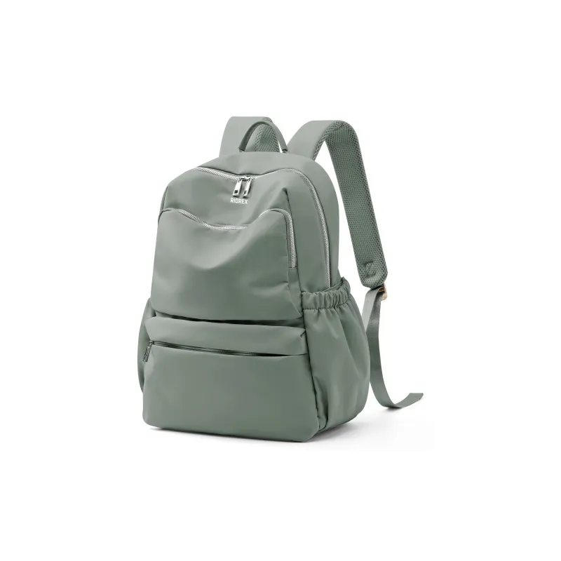 RIOREX Fabric Backpack Travel Bag Laptop Bag Backpack Regular Women's Black/Apricot/Army Green-15