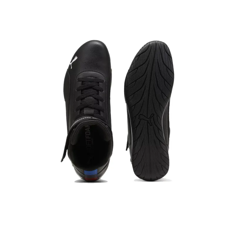 PUMA BMW M Motorsport Neo Cat Cushioning Wear-Resistant High-Top Training Shoes Men's Black-3