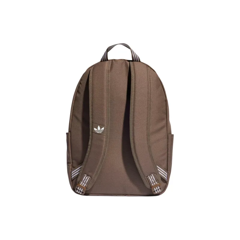 Adidas Recycled Polyester Plain Weave Fabric Backpack Regular Unisex Earth Tone-2
