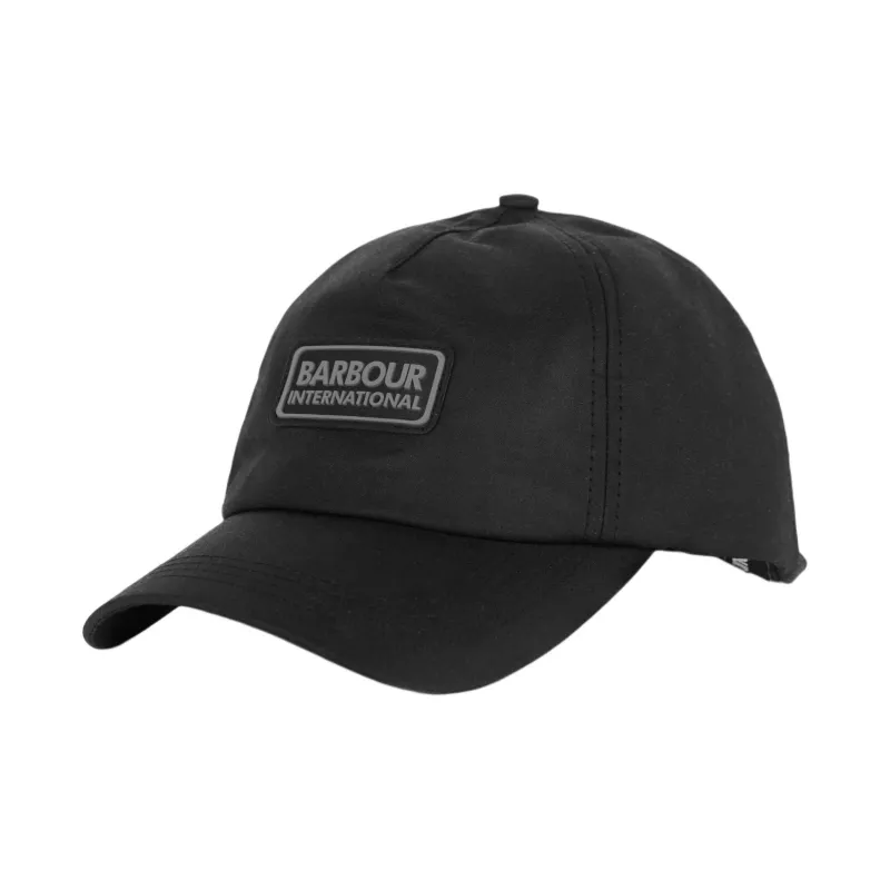 BARBOUR Cotton Rubber Silicone Baseball Caps Unisex Black-0