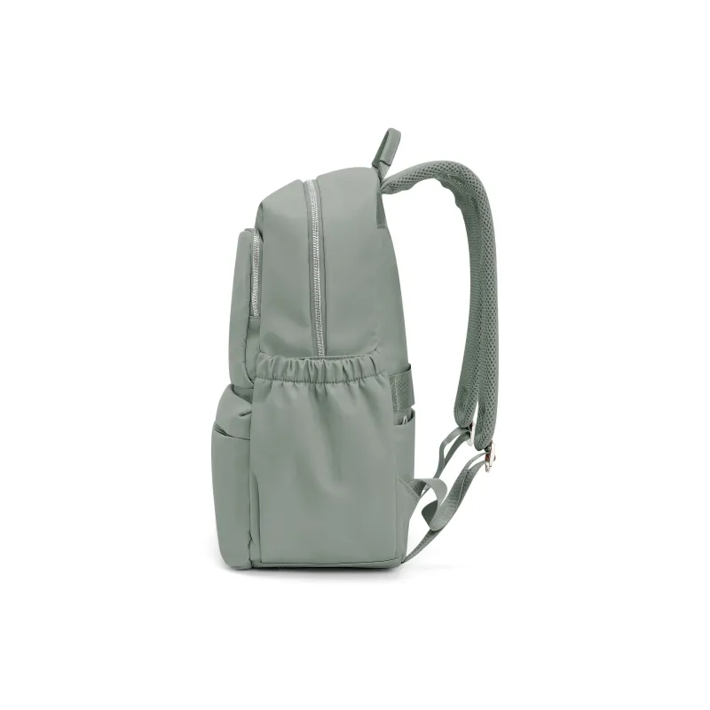 RIOREX Fabric Backpack Travel Bag Laptop Bag Backpack Regular Women's Black/Apricot/Army Green-16