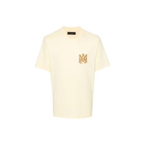 AMIRI T-Shirts Men Vanilla Yellow