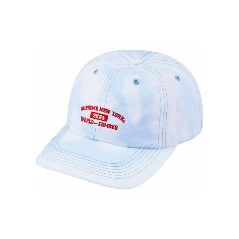 Supreme Cotton Baseball Caps Unisex Bleached-0