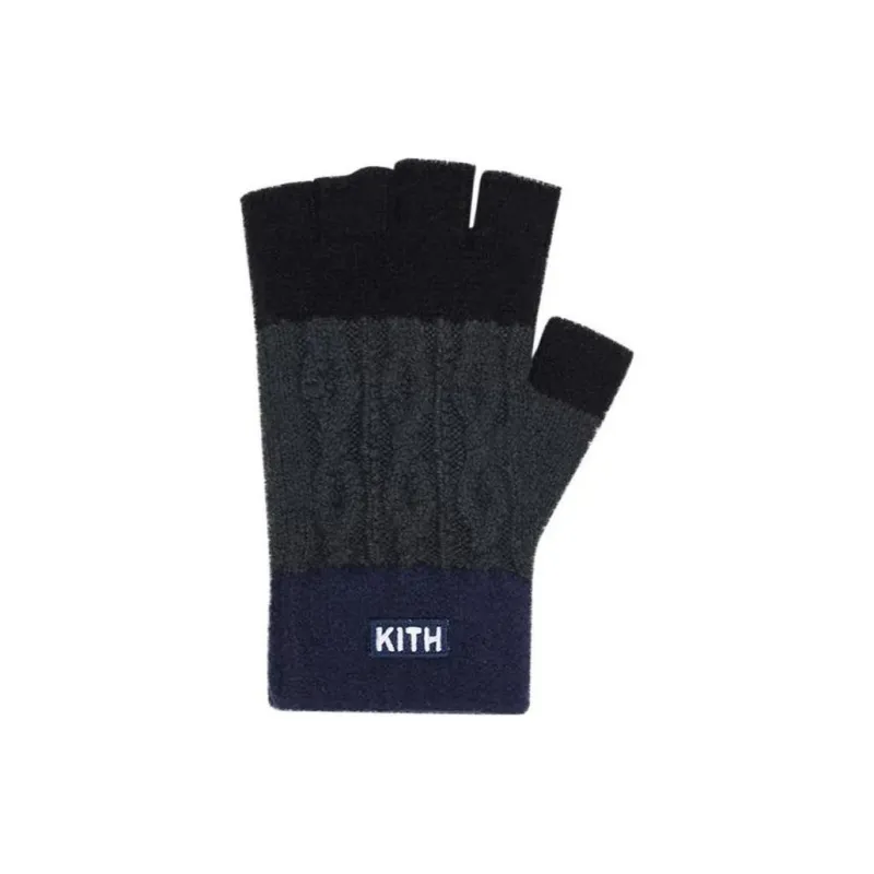 KITH Ellwood Colorblocked Fingerless Gloves-2