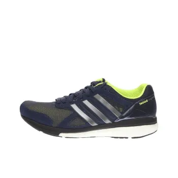 Adidas Cushioning, Wear Resistant Low Top Casual Running Shoes Women's Blue Green