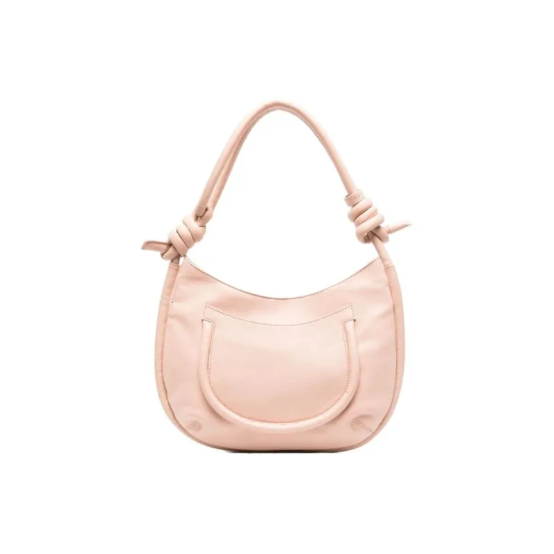 Zanellato Cow Leather With Cotton Handbag Women's Pink-0