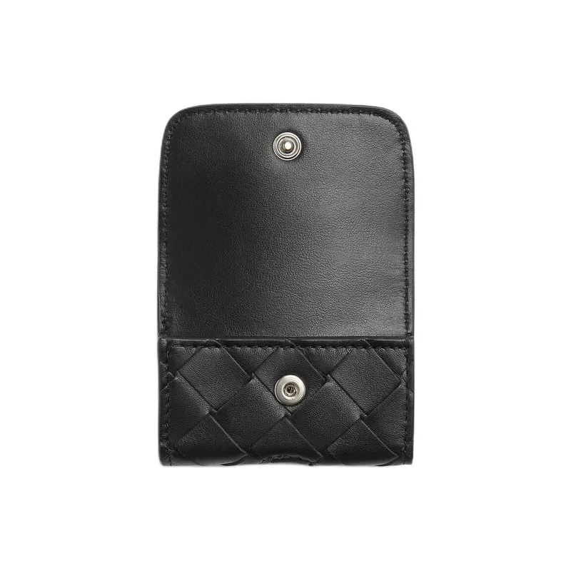 Bottega Veneta Intrecciato Cow Leather Earphone Case Men's Black-2