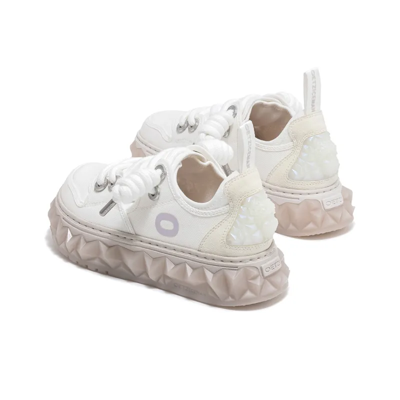 OETZI Ice Man Oz Low Top Athletic Shoes Skateboard Shoes Unisex White-2